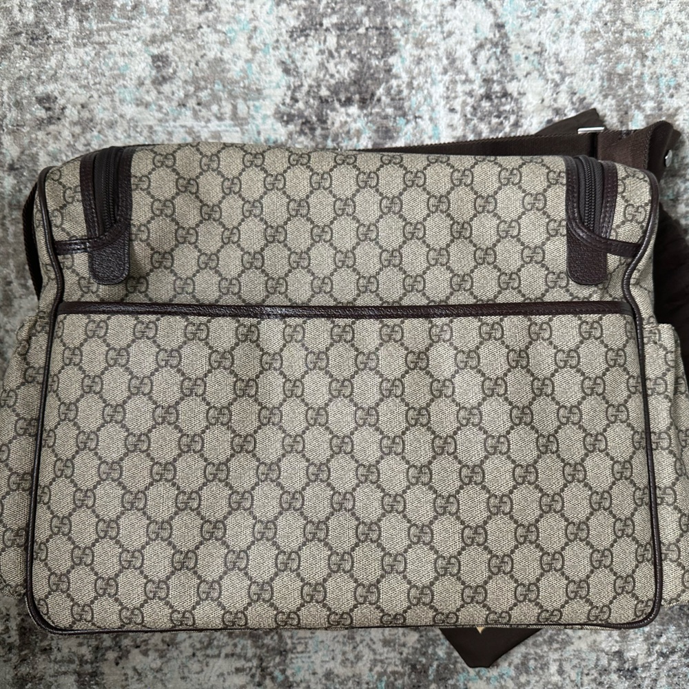Gucci Brown GG Supreme Coated Canvas Diaper Bag (2019) - Picture 3 of 15